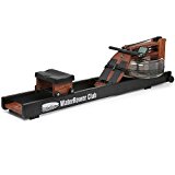 WaterRower Club Black/Cherry Rowing Machine w/ S4 Monitor