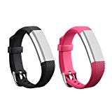 Amababa(TM)3PCS Replacement Bands with Plastic Clasps for Garmin Vivofit(No tracker, Replacement Bands Only) (03, Small)