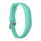 Lwsengme Silicone Bands for Fitbit Flex 2,Classic Fitness Replacement Accessories Wrist Band for 2016 New Fitbit Flex 2 Tracker (Teal)