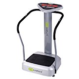 Goplus 1000W Slim Full Body Vibration Platform Fitness Machine Crazy Fit Home Gym, Gray