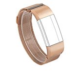 For Fitbit Charge 2 Bands, Wearlizer Milanese Loop Smart Watch Replacement Strap Stainless Steel Bracelet Fitness Wristband for Fitbit Charge 2 – Rose Gold Small