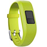 SKYLET Garmin vivofit 3 Silicone Replacement Bands with Secure Watch Clasp (No Tracker) (Lime, Standard (6.0-9.0 in))