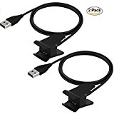 Fitbit Alta Charger (2 Packs), CAVN Replacement USB Charging Cable for Fitbit Alta Smart Fitness Tracker