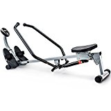 Thickly Padded Seat, Rowing Machine with Full Motion Arms, Gray