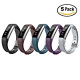 Fitbit Alta Bands,Greeninsync(TM) Class Textured Finish Fitbit Alta Accessory Replacement Bands Large 10 set W Metal Clasp Unique Design Fatener for Man Women Kids