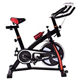 Goplus Indoor Cycle Trainer Fitness Bicycle Stationary Exercise Bike Adjustable Gym Workout Fitness Home