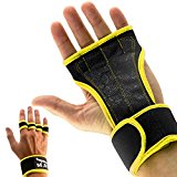 Weight Lifting Gloves for Gym & WODS Training with Wrist Support Crossfit – Sports Gloves for Gym, Training, Pullups, – Genuine Hand Wrap against Calluses, No Chalk – Unisex
