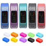 SnowCinda 5pcs Silicone Wristbands Replacement Bands with Metal Clasps for Garmin Vivofit Bands