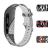Buckle Bracelet for Fitbit One – Adjustable Wristband and Wristwatch Style – Fitbit One Silicone Replacement Secure Band with Chrome Watch Clasp and Fastener Buckle – Fix the Tracker Fall Off Problem