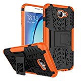 Galaxy On5 Case, NOKEA Samsung Galaxy On5 Case [Shockproof] [Impact Protection] Tough Rugged Dual Layer Armor Holster Defender Full Body Protective Case with Kickstand for Samsung Galaxy On5 (Orange)