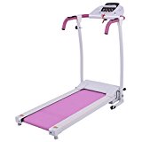 Goplus 800W Pink Folding Treadmill Electric Motorized Power Fitness Running Machine w/support