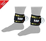 RAD Ankle D-Ring Strap Thigh Pulley Lifting Padded Multi GYM Bandage Ankle New (Camouflage Green)