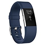 Fitbit Charge 2 Bands, AK Classic Edition Adjustable Comfortable Replacement Wristbands for Fitbit Charge 2 Heart Rate [No Tracker] (Blue, Small)
