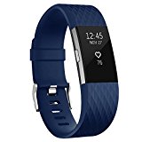 Fitbit Charge 2 Bands, AK Special Edition Adjustable Comfortable Replacement Wristbands for Fitbit Charge 2 Heart Rate [No Tracker] (Blue, Large)