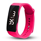 Malltop LED Watch, Unisex Rubber Bracelet Life Water Resistant Touch Screen White LED Digital Display Sports Wrist Watch