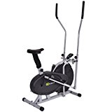 Goplus® 2 IN 1 Elliptical Fan Bike Cross Trainer Machine Exercise Workout Home Gym (Classic)