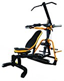 Powertec Fitness Lever Gym Work Bench, Black/Yellow