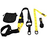 Relefree Professional Suspension Fitness Bands + Door Anchor Full Body Home Gym Trainer – Body Weight Training System Strap For Strength Endurance, Crossfit, Fitness, Aerobic Exercise