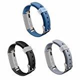 Fitbit Alta Bands,Greeninsync(TM) Watch Buckle Design Fitbit Alta Accessory Replacement Bands Large Small Black Navy Grey for Man Women Kids