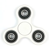 Omega Tri-Spinner Fidget Toy With Premium Hybrid Ceramic Bearing (White)