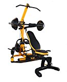 Powertec Fitness Lever Gym Work Bench, Yellow/Black