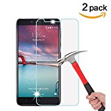 ZTE Zmax Pro Screen Protector, [ 2 Pack ] Asstar 9H Hardness 2.5D Tempered Glass Bubble-Free Screen Protectors for ZTE Zmax Pro, ZTE Carry Z981 6″