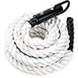 Crown Sporting Goods 25′ Thick 1.5″ White Poly DAC Gym Climbing Rope