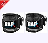 RAD Ankle D-Ring Strap Thigh Pulley Lifting Padded Multi GYM Bandage Ankle New (Camouflage Gray)