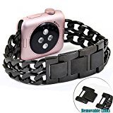 No1seller Stainless Steel Apple Watch Band for Series 1, Series 2, 42mm – Black