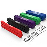 Pull Up Assist Bands – Stretch & Resistance Band – Mobility Band – Powerlifting Bands – BY POWER GUIDANCE – Perfect for Body Stretching, Powerlifting, Resistance Training – Single unit