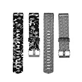 For Fitbit Charge 2 Bands, TreasureMax Replacement Band with Metal Clasp for Fitbit Charge 2 Band / Charge 2 Fitbit / Fitbit 2 / Charge 2 Bands / Fitbit Charge 2, No Tracker