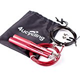Premium Speed Jump Rope | Adjustable Noise-Free Skipping Rope | Best for Crossfit, Fitness Exercise, Speed Skip Training, Boxing, MMA, Wrestling | Free Replacement Accessories Included