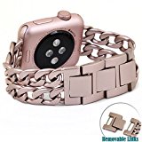 No1seller Stainless Steel Apple Watch Band for Series 1, Series 2, 42mm – Rose Gold