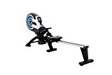 XTERRA ERG500 Air Turbine Rower, Silver/Black