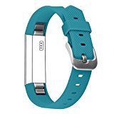 Fitbit alta Band,Watch Buckle Design,Perfect Replacement Of Original Band.Fix the Alta Fall Off Problem (Pure blue)