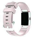 HWHMH Adjustable Replacement Sport Strap Band for Fitbit Charge 2 Fitness Watch, Classic, 12 Colors (1PC Lavender, Wrist 5.5″- 8.1″)