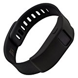 WITHit – Fitbit Charge/Fitbit Charge HR Slim Designer Sleeve – Band Cover – Black Solid