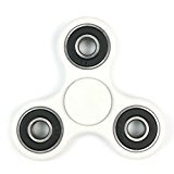 Toplay Fidget Spinner Toy Stress Reducer Ceramic Bearing – Perfect For ADD, ADHD, Anxiety, and Autism Adult Children (White)