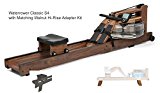 Waterrower Classsic Rower Rowing Machine S4 with Hi-Rise Attachment