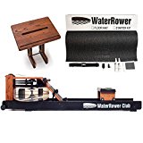 Waterrower Club Rowing Machine Bundle – S4 Monitor, Laptop Stand and External Starter Kit