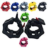 Greenten 2 Inch Barbell Clamps Quick Release Locking Pro Olympic Workout Professional Barbell Secure Snap Latch fit 2-Inch Diameter Olympic Size Bars/Bar for Squat Weightlifting/Powerlifting, 1 Pair