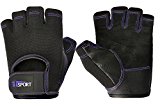 Women’s Weightlifting Gloves – Premium Fit Grip NON-slip Callus Guard Workout Strength Training Crossfit Gloves w/ Washable Genuine Leather, Flexible StretchBack Mesh – Purple S