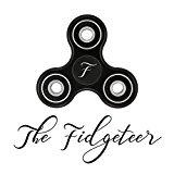 Fidgeteer Fidget Spinner EDC Toy | Anxiety and Stress Relief | Ceramic Bearings | Black