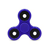 Cppslee Hands Fidget Spinner Toy Stress Reducer- Perfect For ADD, ADHD, Anxiety, and Autism Adult Children (blue + black)