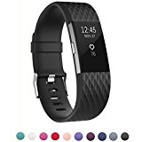 Bands for Fitbit Charge 2, Classic Fitness Replacement Accessories Wrist Band for 2016 Fitbit Charge 2