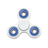 Mascotking Fidget Spinner Toy Stress Reducer,Ceramic Bearing Toy for ADHD EDC Hand Killing Time (white+blue)