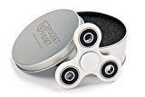 Fidget Spinner – Triune Spinner by Pocket Fidget – HIGH SPEED Si3N4 Ceramic Bearing, Fast EDC Fidget Toy for Increased Focus, Stress Relief, ADHD, Autism, and Anxiety.