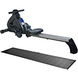 Stamina Avari Programmable Magnetic Exercise Rower with Fold-to-Fit Folding Equipment Mat (84-Inch by 36-Inch)