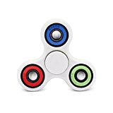 AyoGu Fidget Toy 360°Spinner Stress Reducer Relieves ADHD Anxiety and Boredom Ceramic Cube Bearing Time Killer Helps Focus (White & colorful)