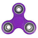 Light Weight Stater Fidget Spinner Toy Helps Focusing, ADD, ADHD, Anxiety, Stress Reducer (Purple)